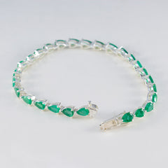 Sofia Diwali Green Tennis Bracelet - Elegant Gemstone Jewelry