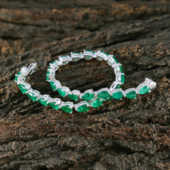 Sofia Diwali Green Tennis Bracelet - Elegant Gemstone Jewelry