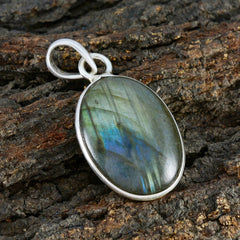 Sofia Grey Pendant - Elegant Labrodite Jewelry