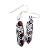 Sofia Red Dangle Earrings for Vibrant Style Garnet Red Dangle