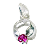 Sofia Red Featherlight Pendant - Stylish Silver Jewelry Garnet Red Red