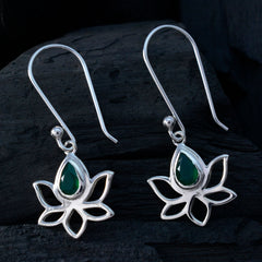 Patricia Solitaire Dangle Earrings Online - Green Lotus