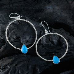 Wen Solitaire Gemstone Earrings with Stylish Hoops
