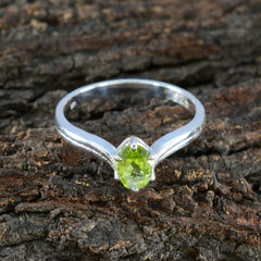 Ananya Abstract Green Solitaire Ring