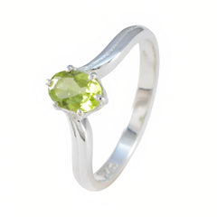 Ananya Abstract Green Solitaire Ring