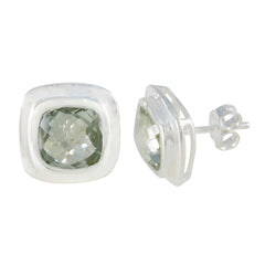 Victoria Green Solitaire Stud Earrings for Everyday Glam