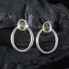 Sophia Brown Stud Earrings for Glamorous Looks