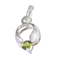 Sophia Green Featherlight Pendant with Gemstone Accent Peridot Green Green
