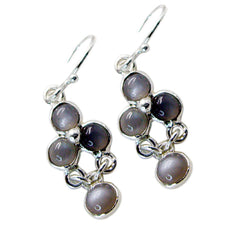 Sophia Grey Dangle Earrings for Stylish Outfits