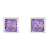 Sophia Purple Stud Earrings for Everyday Glam Amethyst Purple Stud