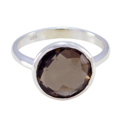 Anna Sophisticated Brown Solitaire Ring