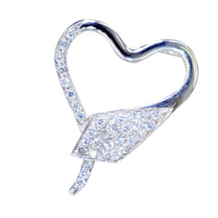 Natalie Sophisticated Tiny Pendant Heart-Shaped Sparkle