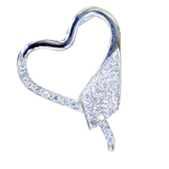 Natalie Sophisticated Tiny Pendant Heart-Shaped Sparkle