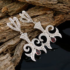 Zara Statement Earrings for Women - Chic Silver Design