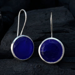 Stella Blue Solitaire Earrings - Elegant Statement Jewelry