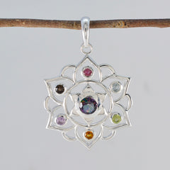 Stella Multicolor Pendant - Colorful Gemstone Design