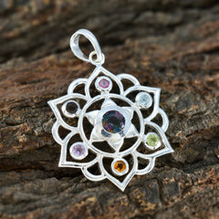 Stella Multicolor Pendant - Colorful Gemstone Design