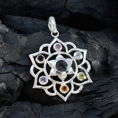 Stella Multicolor Pendant - Colorful Gemstone Design