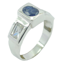 Amanda Multicolor Trilogy Gemstone Ring in Silver