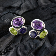 Mila Multicolor Stud Earrings for Everyday Glam