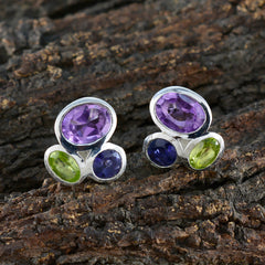 Mila Multicolor Stud Earrings for Everyday Glam