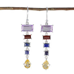 Tereza Multicolor Earrings Online - Stunning Gemstone Design Multi multicolor Dangle