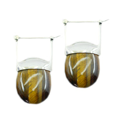 Aaliyah Tiger Eye Stone Earrings for Everyday Glam