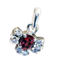Ava Tiny Contemporary Pendant with Gemstone Accents