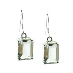 Angeles Tiny Gemstone Earrings India - Elegant Silver Design Green Amethyst Green Dangle