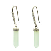 Inès Tiny Gemstone Earrings Online - Everyday Glam Chalcedony Blue Dangle