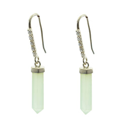 Inès Tiny Gemstone Earrings Online - Everyday Glam Chalcedony Blue Dangle