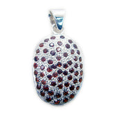 Sofía Tiny Gemstone Pendant with Stunning Design Garnet Red Red