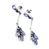 Agnes Tiny Multiple Earrings with Amethyst Accents Amethyst Purple Dangle