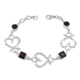 Isabelle Tiny Red Gemstone Bracelet for Elegant Style Garnet Red