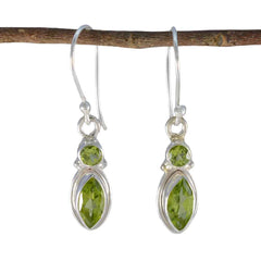 Bella Toi et Moi Green Earrings for Everyday Glam Peridot Green Dangle