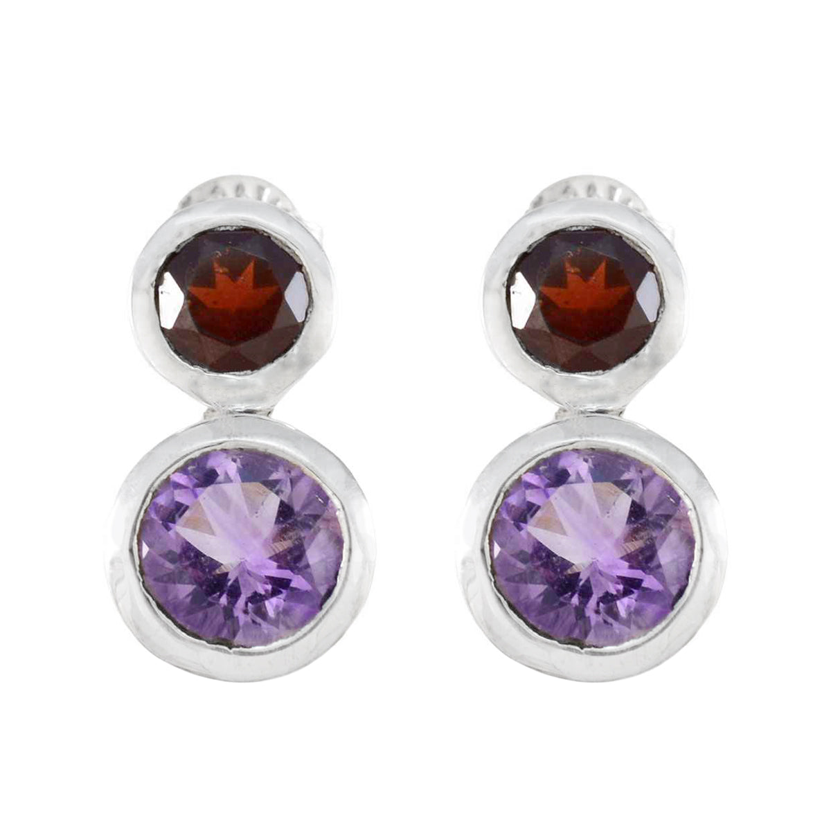 Renata Toi et Moi Stud Earrings with Gemstones Multi multicolor Stud