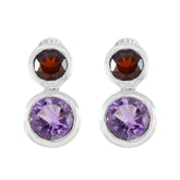 Renata Toi et Moi Stud Earrings with Gemstones Multi multicolor Stud
