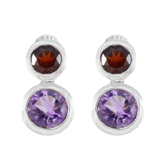 Renata Toi et Moi Stud Earrings with Gemstones Multi multicolor Stud