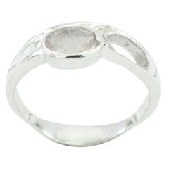 Carla Traditional Pink Solitaire Ring for Everyday Glam Rose Quartz Pink