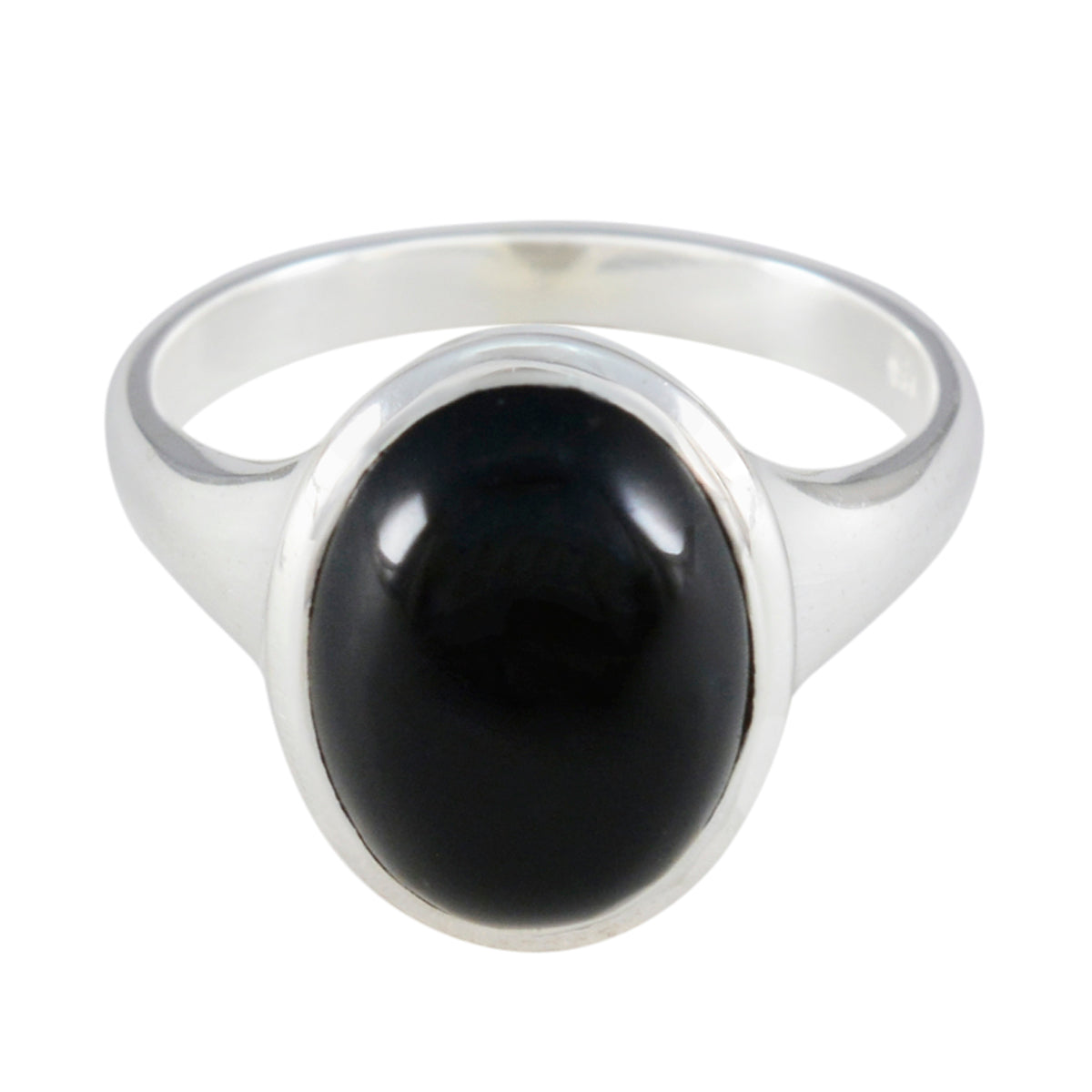 Kennedy Trendy Black Solitaire Ring Black Onyx Black