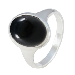Kennedy Trendy Black Solitaire Ring
