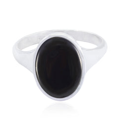 Kennedy Trendy Black Solitaire Ring