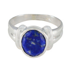 Nayara Trendy Blue Solitaire Ring for Everyday Glam Lapis Lazuli Blue
