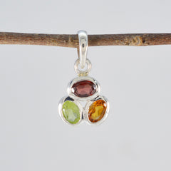 Seo-yeon Trendy Elegant Jewelry India Multi-Gem Pendant