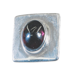 Isabelle Trendy Everyday Jewellery Pendant with Gemstone Garnet Red Red