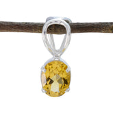 Emi Trendy Gemstone Necklace Pendant for Everyday Glam Citrine Yellow Yellow