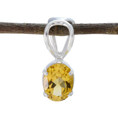 Emi Trendy Gemstone Necklace Pendant for Everyday Glam Citrine Yellow Yellow