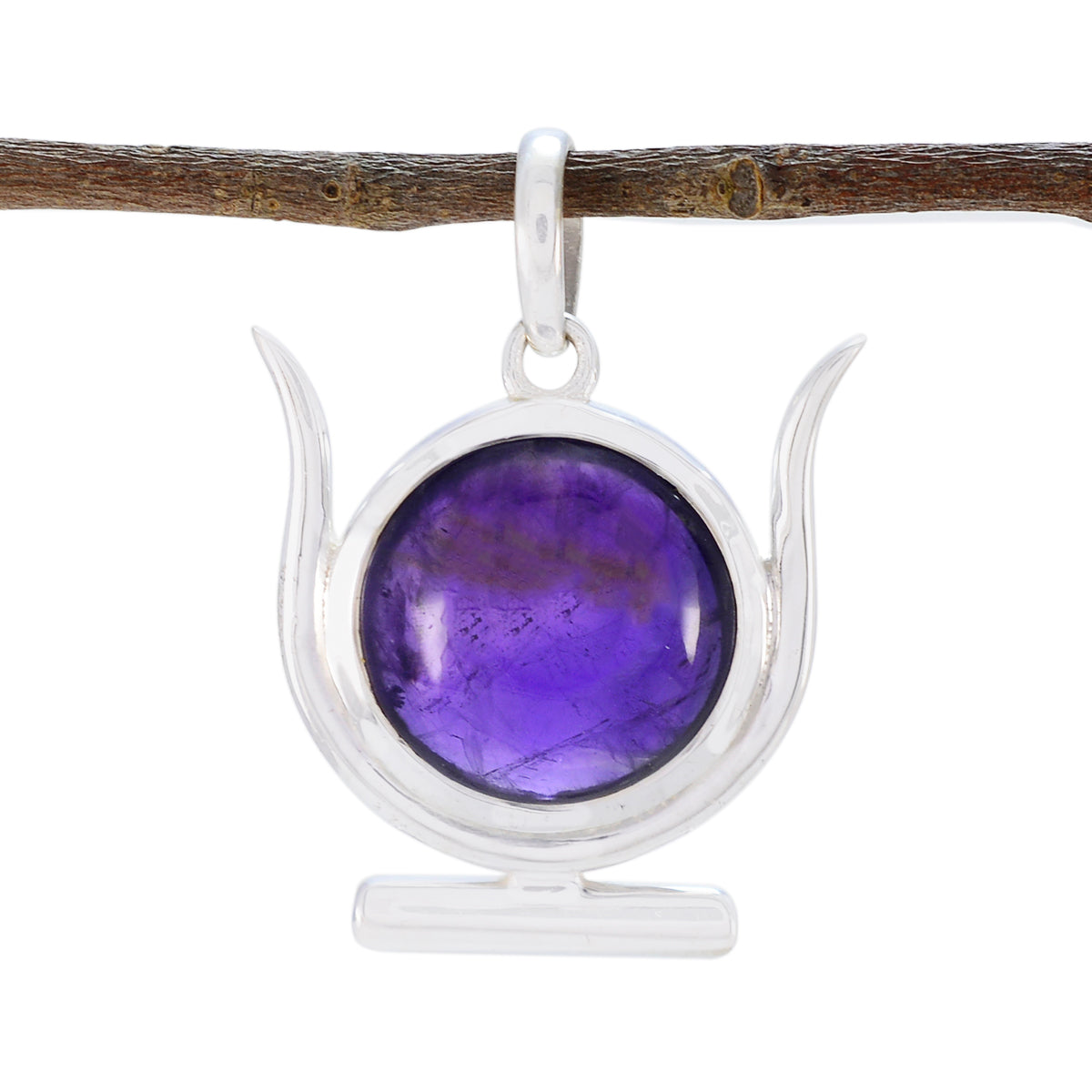 Josephine Trendy Indian Fashion Jewelry Pendant Amethyst Purple Purple