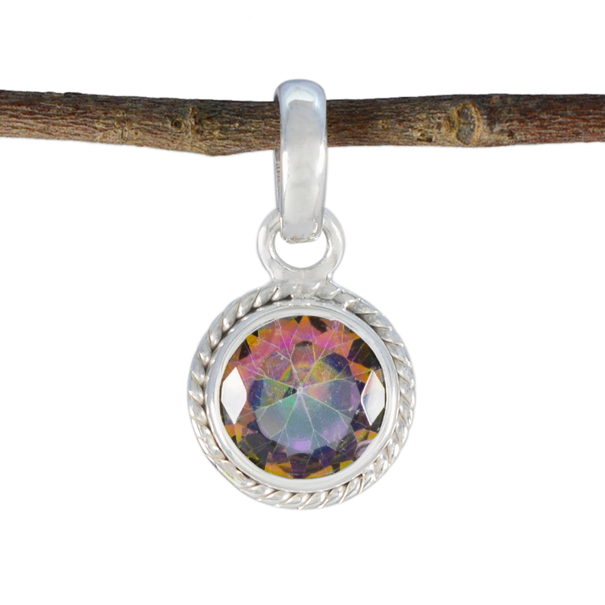 Paula multicolor Rope-Wire Whisper-thin Pendant Mystic Quartz multicolor Multicolor