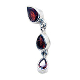 Inès Trendy Red Pendant Jewelry for Every Occasion Garnet Red Red